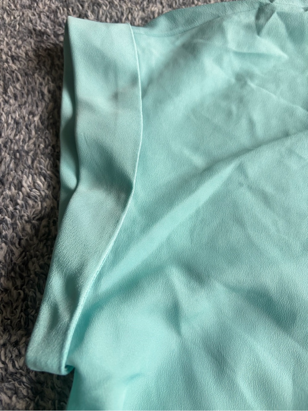 Jason Wu Aqua Pintuck Short Sleeve Blouse - Picture 6 of 13